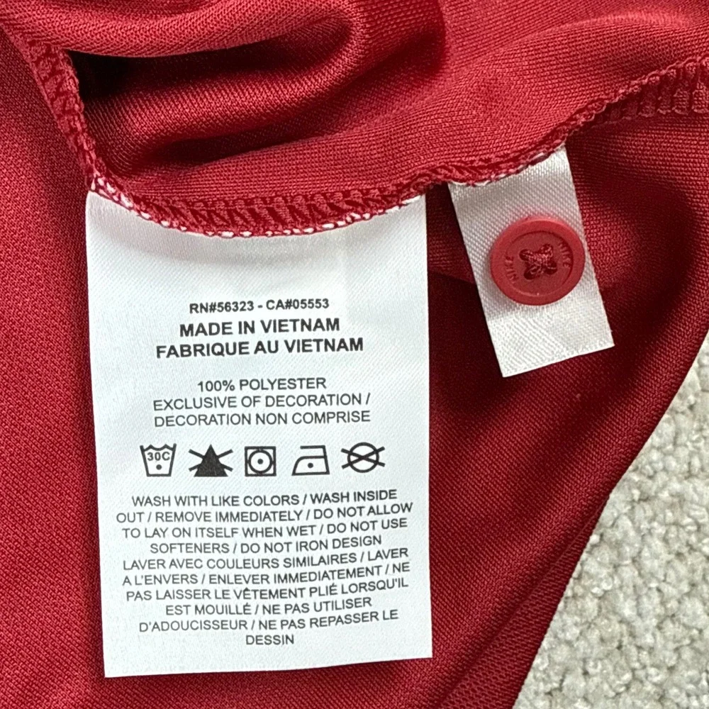 NEW Nike Dri-Fit Mens Medium Alabama Crimson Tide On Field Golf Polo Shirt